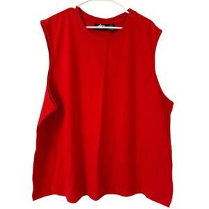 Athletech Size 2X 100% Cotton Red Men’s Tank Top